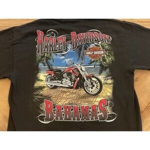 Harley Davidson‎ Motorcycles Bahamas Island Vibes Graphic Mens Large